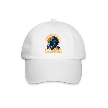 Skeleton Gamer Gaming Halloween - Baseballkappe - Weiß/Weiß - Vorne