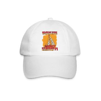 Segler T-shirt Segelschule Hobby Segler - Baseballkappe - Weiß/Weiß - Vorne