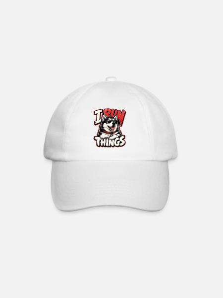 Alaskan Malamute - Baseballkappe - Weiß/Weiß