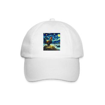 Hahn Starry Night - Baseballkappe - Weiß/Weiß - Vorne