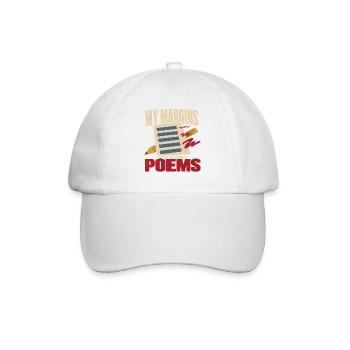 Liebhaber Der Poesie Dichter Poesie-club - Baseballkappe - Weiß/Weiß - Vorne