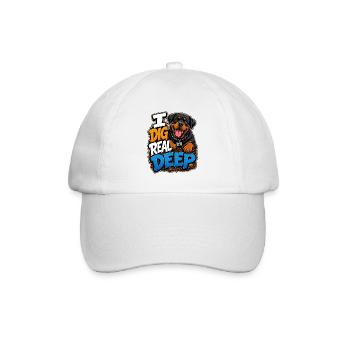 Rottweiler - Baseballkappe - Weiß/Weiß - Vorne