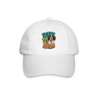 Englischer Springer-Spaniel - Baseballkappe - Weiß/Weiß - Vorne