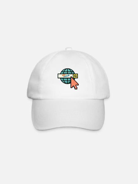 Verkaufen Sie Ihre Website - Baseballkappe - Weiß/Weiß