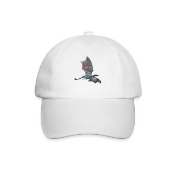 Drache Sternenhimmel - Baseballkappe - Weiß/Weiß - Vorne