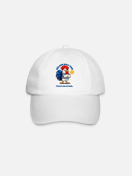 Der französische Nörgler - Baseballkappe - Weiß/Weiß
