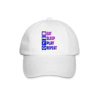 Handballspiel Geschenkidee für der Handballspieler - Baseballkappe - Weiß/Weiß - Vorne