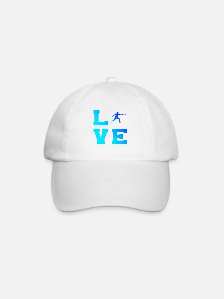 Scheibensport Geschenkidee für der Frisbee-Spieler - Baseballkappe - Weiß/Weiß