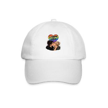 Lesbisch, aber nicht queer - Baseballkappe - Weiß/Weiß - Vorne