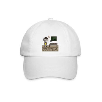 Der fälschende Philosoph - Baseballkappe - Weiß/Weiß - Vorne