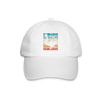 Retro Taucher Für Schnorcheln und Tauchen - Baseballkappe - Weiß/Weiß - Vorne