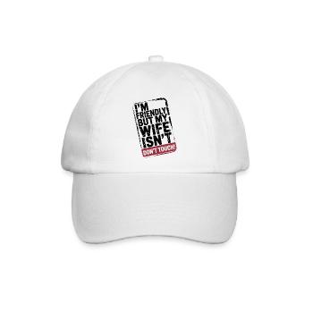 Augenzwinkern hinten nicht anfassen - Baseballkappe - Weiß/Weiß - Vorne