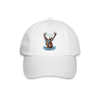 Alpen Hirsch Ersatztracht Volksfest - Baseballkappe - Weiß/Weiß - Vorne
