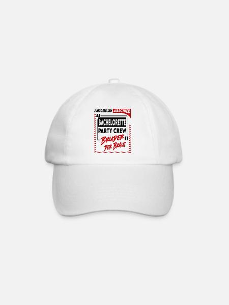 Junggesellenabschied Bachelorette Bruder Party  - Baseballkappe - Weiß/Weiß