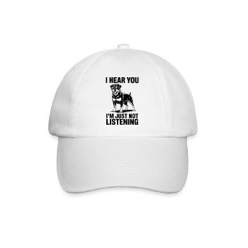 Rottweiler Spruch Lustiges Rottweiler Geschenk - Baseballkappe - Weiß/Weiß - Vorne