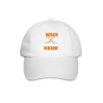 I Wisch I Don't Kehr Haushalt Humor Spruch - Baseballkappe - Weiß/Weiß - Vorne