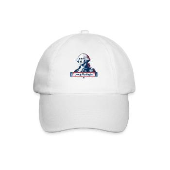 Patriotisches historisches Führungsbild - Baseballkappe - Weiß/Weiß - Vorne