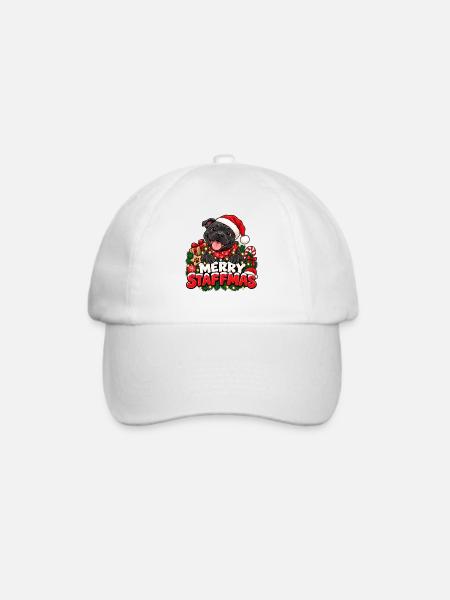 Merry Staffmas - Baseballkappe - Weiß/Weiß