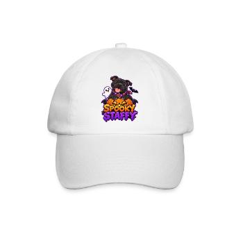 Spooky Staffy - Baseballkappe - Weiß/Weiß - Vorne