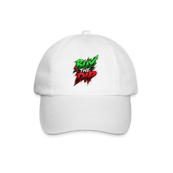 Burn the Dip – Krypto Graffiti - Baseballkappe - Weiß/Weiß - Vorne