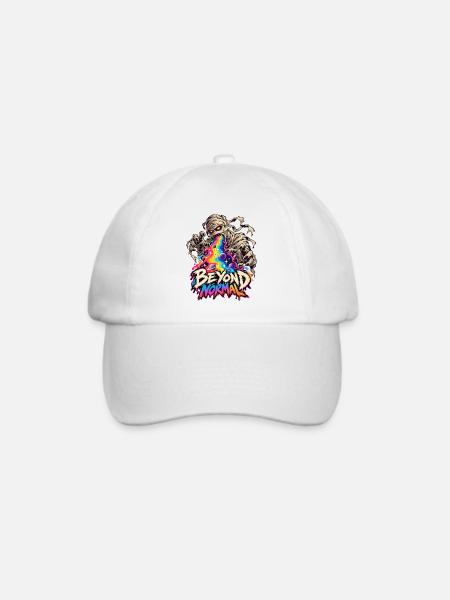 Beyond Normal: Mumie im Regenbogenrausch - Baseballkappe - Weiß/Weiß