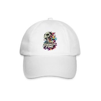 Alien Cosmic Flux - Baseballkappe - Weiß/Weiß - Vorne