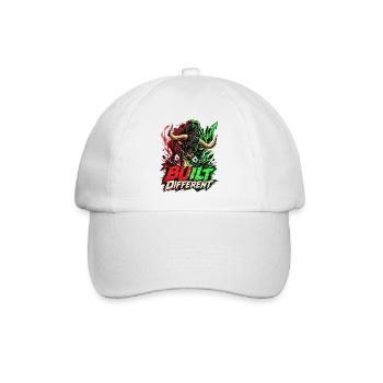 Stier im Trading-Stil - Baseballkappe - Weiß/Weiß - Vorne