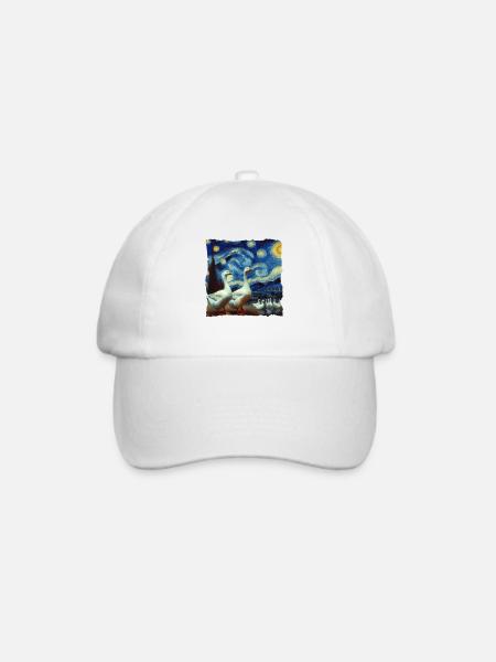 Gans Starry Night - Baseballkappe - Weiß/Weiß