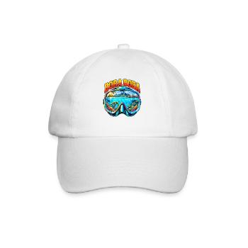Bora Bora Französisch Polynesien Tauchen Schnorche - Baseballkappe - Weiß/Weiß - Vorne