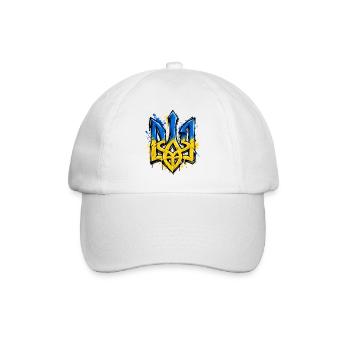 Ukraine - Coat of Arms - Wappen - Kiew - Baseballkappe - Weiß/Weiß - Vorne