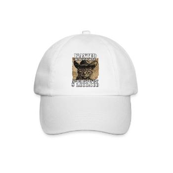 Lustiges Katzenbesitzer Katzenspruch Katzen  - Baseballkappe - Weiß/Weiß - Vorne
