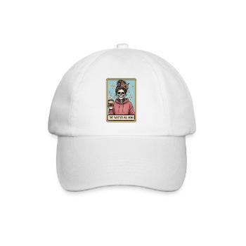 The Wrestling Mom – Stolzes Wrestling-Elterngeschenk - Baseballkappe - Weiß/Weiß - Vorne