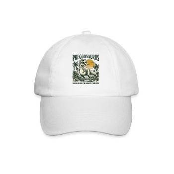 PregoSaurus Dino Wortwitz - Baseballkappe - Weiß/Weiß - Vorne
