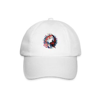 Koi-fische Japanische Koi-fische Koi-karpfen - Baseballkappe - Weiß/Weiß - Vorne
