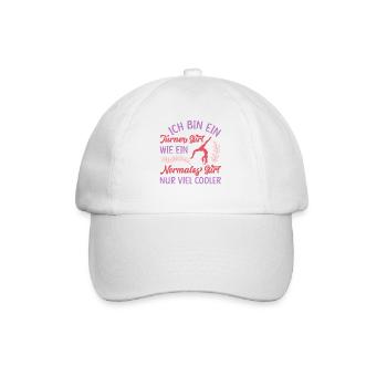 Turnen Mädchen Gymnastik Turnanzug Turnerin - Baseballkappe - Weiß/Weiß - Vorne