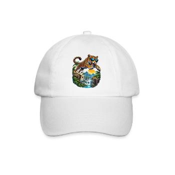 Actionreicher Jaguar für kleine Abenteurer  - Baseballkappe - Weiß/Weiß - Vorne