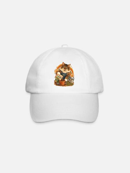 Katzenminze-Gärtner - Baseballkappe - Weiß/Weiß