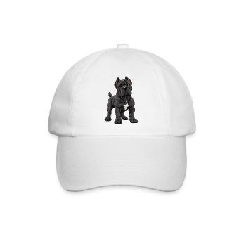 Cane Corso Kawaii Style – Süßer großer Hund - Baseballkappe - Weiß/Weiß - Vorne