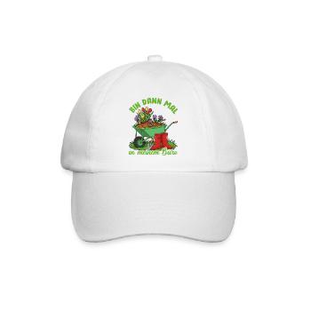 Garten Blumen Frühling Büro Lustiger Spruch - Baseballkappe - Weiß/Weiß - Vorne