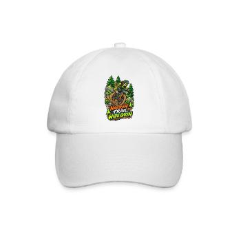 Enge Pfad, breites Grinsen - Baseballkappe - Weiß/Weiß - Vorne