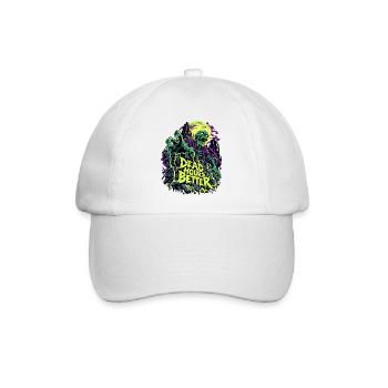 Totstunden Besser Neon Zombie - Baseballkappe - Weiß/Weiß - Vorne