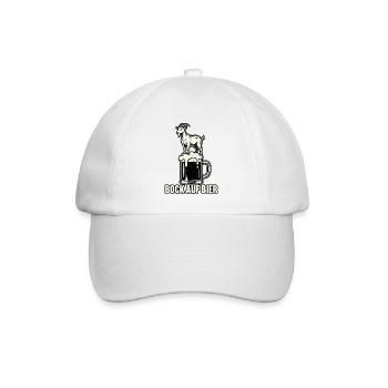 Bock auf Bier - Baseballkappe - Weiß/Weiß - Vorne