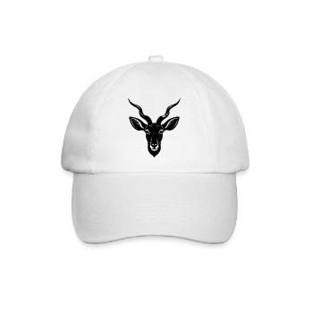 Kudu-Antilope - Baseballkappe - Weiß/Weiß - Vorne
