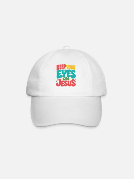 Jesus Glaube Geschenkidee Christen - Baseballkappe - Weiß/Weiß