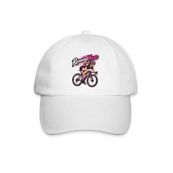 Rennrad Mama Pinkpower Frauen - Baseballkappe - Weiß/Weiß - Vorne