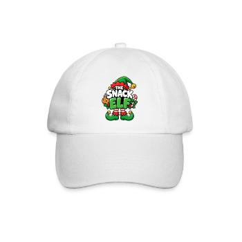 Snack Elf Weihnachtself - Baseballkappe - Weiß/Weiß - Vorne