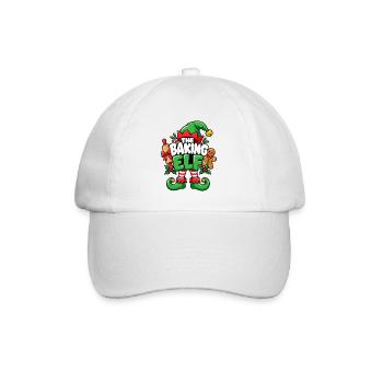 Die Backelf Festtagszauber - Baseballkappe - Weiß/Weiß - Vorne