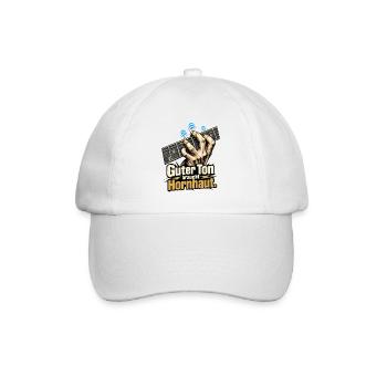 Gitarrist Gitarre spielen Hornhaut Spruch - Baseballkappe - Weiß/Weiß - Vorne