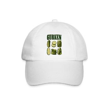 Gurkenkunde - Baseballkappe - Weiß/Weiß - Vorne