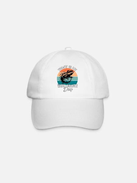Chinesische Wasseragame - Baseballkappe - Weiß/Weiß